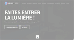 Desktop Screenshot of concept-verre.ch